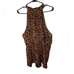 SHEIN Curve Animal Print Top